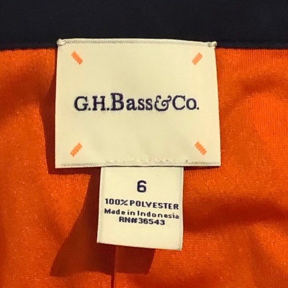 NWOT G.H.Bass Orange & Pink Accordion Pleat Skirt Sz 6 - Picture 7 of 8